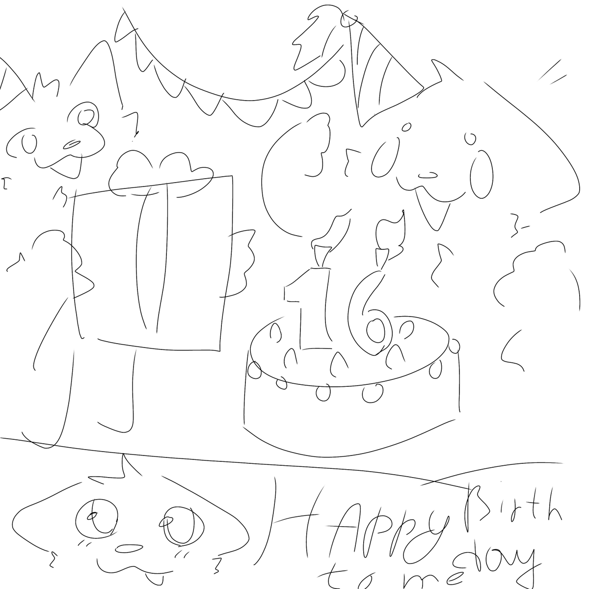Eraarare's tweet photo. Today is my birthday🙃#birthday #furry #furryartㅤ#furryartwork #16ㅤ https://t.co/QcJ7lY5pu8