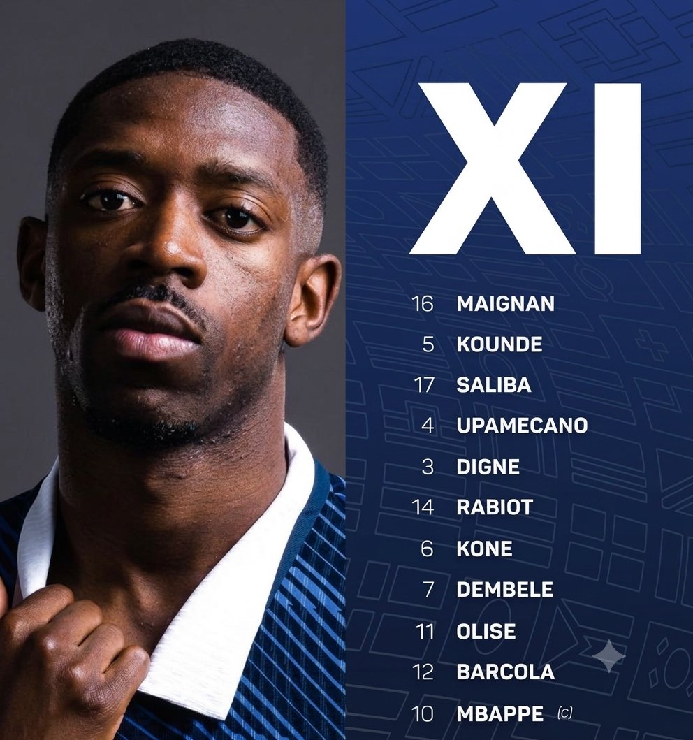 McafrayMickey's tweet photo. 🇵🇾🇫🇷 France and Paraguay have named their starting XIs. Here's the lineup. 👇
#PARFRA #FIFAWorldCup https://t.co/wKOmZ5edcU