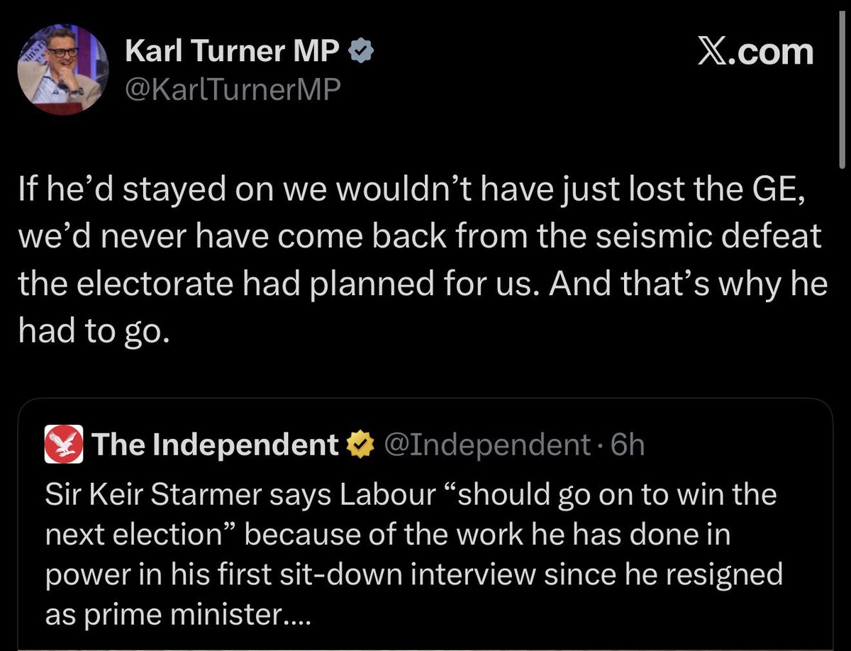 sjsuth's tweet photo. A large part of his unpopularity is doing a bunch of necessary, hard actions necessary to repair an economic outlook that Burnham will now get to inherit, but don’t let that stop you twisting the knife you loathesome unpleasant dickhead. https://t.co/6HvkYwC3x3