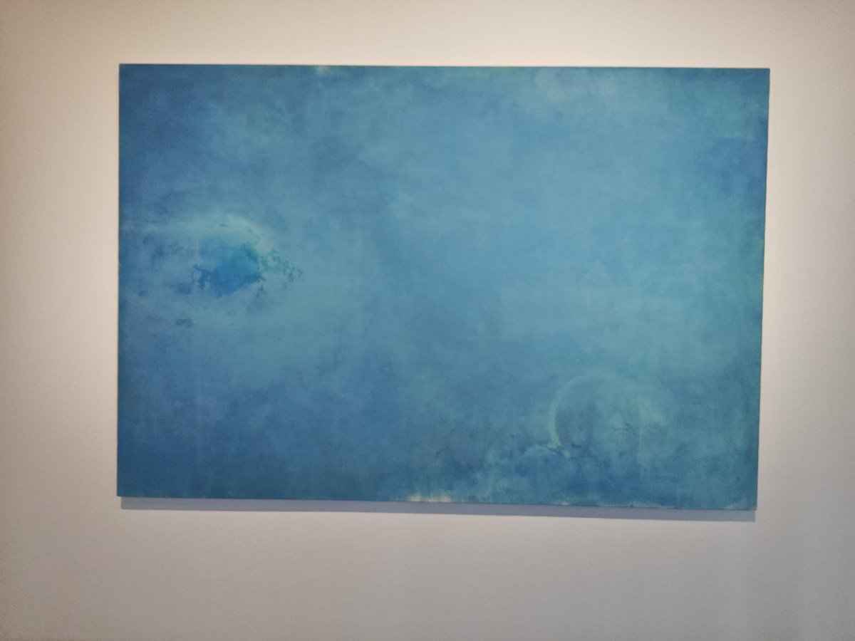yuutarou1975's tweet photo. 東近美コレクション展
小林正人《絵画＝空》
無料の音声ガイドを聞きながら観る。
20代の小林正人に思いを馳せる。 https://t.co/XlyJNst1jq