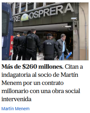 RicBenedetti's tweet photo. AHORA 🚨: Casanello embargó las cuentas de la empresa HTECH Innovation y citó a indagatoria a su titular, Sergio Aguirre, socio comercial de Martín Menem, en el marco de la investigación por una contratación irregular por parte de la Obra Social Osprera. Un presunto desvío de $266.675.288 entre 11/2024 y7/2025, período en el cual la obra social estaba intervenida por decisión de Javier Milei.
¿Vos decís que se la llevan  toda?