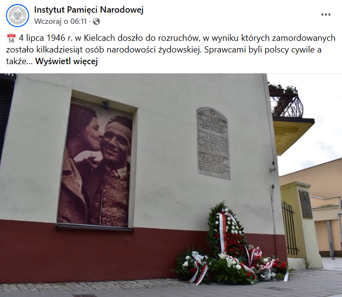 W_Kononczuk's tweet photo. W rocznicę pogromu w Kielcach raz jeszcze o polskiej i ukraińskie polityce pamięci

W 80. rocznicę pogromu kieleckiego widać wysyp ukraińskich komentarzy, w tym osób publicznych i nawet znanego pracownika Ukraińskiego IPN, którzy z nieukrywaną satysfakcją "przypominają" szczegóły wydarzenia. Typowe schadenfreude. 

Szkoda tylko, że nikt z nich nie napisał, że:
➡️w Polsce nie kwestionuje się polskiej odpowiedzialności za śmierć niemal 37 Żydów i zranienie 35.
➡️dawno temu polski prezydent mówił, że "nie ma usprawiedliwienia dla antysemickiej zbrodni”, a polski premier i szef MSZ przepraszali. 
➡️w 80. rocznicę Kielc nazywają rzeczy po imieniu - IPN, Instytut Pileckiego, wiele polskich mediów i polityków.

Szkoda również, że niemal nikt na Ukrainie nie wie i nie chce pamiętać o pogromie w Kijowie 7 września 1945 r., w którym zginęło do 16 Żydów, a ponad 100 zostało rannych.

Znany amerykański historyk Martin Dean napisał, że "Pogrom w Kijowie przypominał pogrom w Kielcach. Tam również przejawiano wrogość wobec Żydów, którzy wrócili do Kijowa po wypędzeniu Niemców".

O pogromie w Kielcach wiemy dzięki wielu książkom i artykułom polskich historyków, czego efektem była dyskusja społeczna. 

O pogromie w Kijowie nie ma żadnej książki, nieliczne artykuły o nim napisali historycy zachodni. Ukraiński IPN nigdy się nim nie zajmował. Po ukraińsku nie ma o tym niemal nic. Żaden ukraiński polityk nigdy nie przepraszał, itd.

Zanim zobaczy się źdźbło w oku sąsiada, warto wcześniej zajrzeć w lustro. Można się mocno zdziwić.