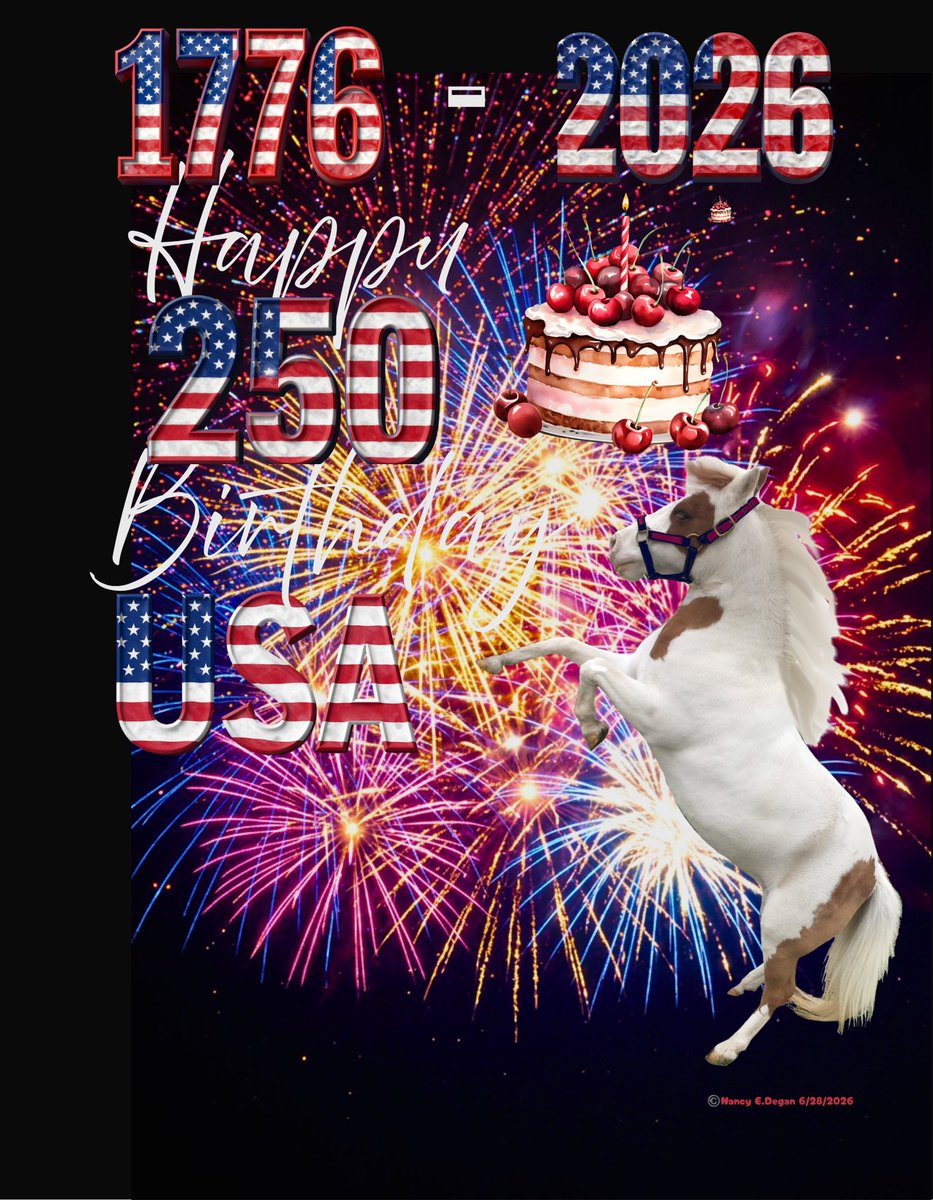 NancyDegan's tweet photo. @DollyParton Happy 250 birthday USA! Created by  artist patriot Nancy Degan https://t.co/Ea3UDvshn2