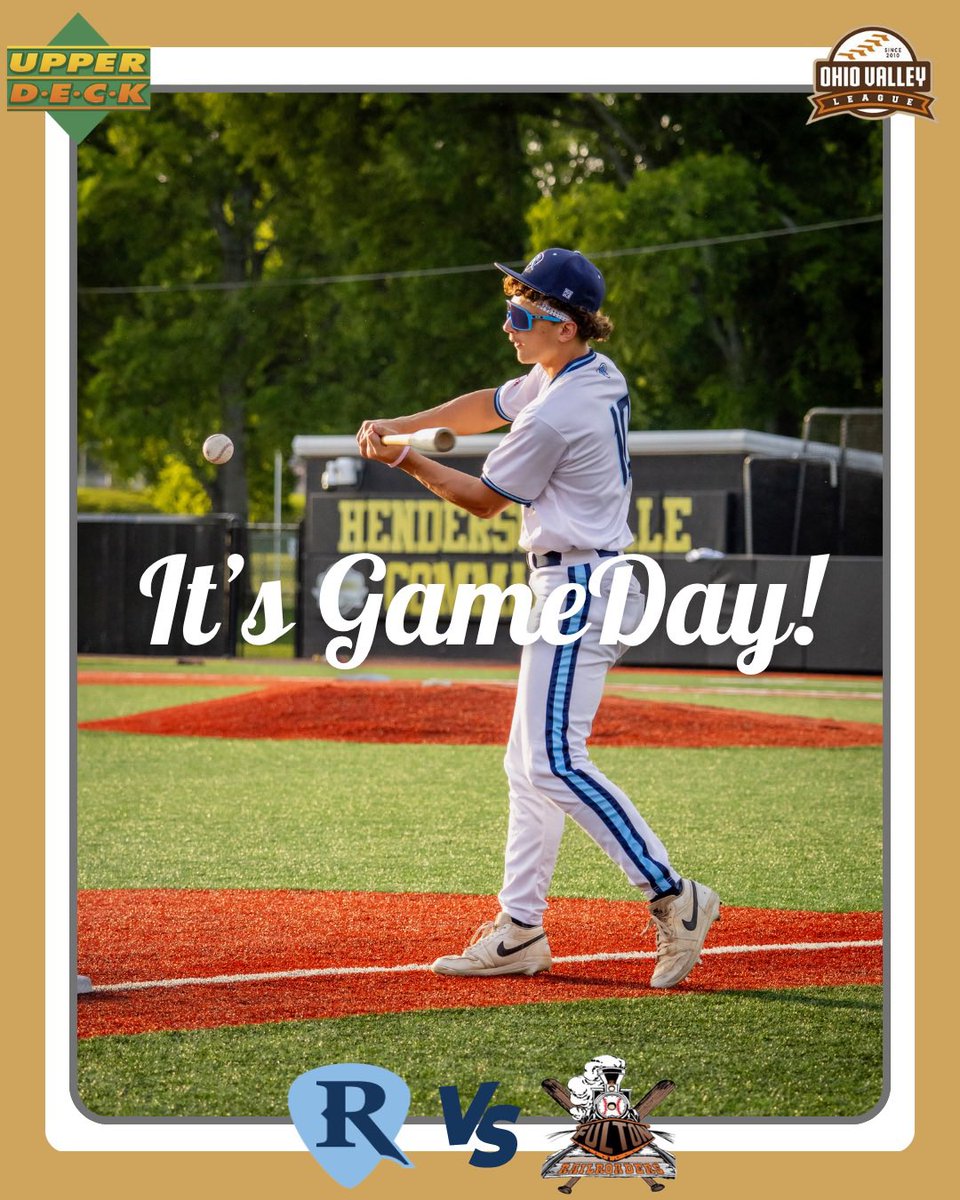 fullcountrhythm's tweet photo. The road trip continues tonight 🆚 the Fulton Railroaders! 5:30 PM Gametime!
Stream the game live on YouTube or Facebook! 💻
#summerball #fullcount #collegebaseball #summerbaseball #rhythm https://t.co/kP0SXs9LgQ