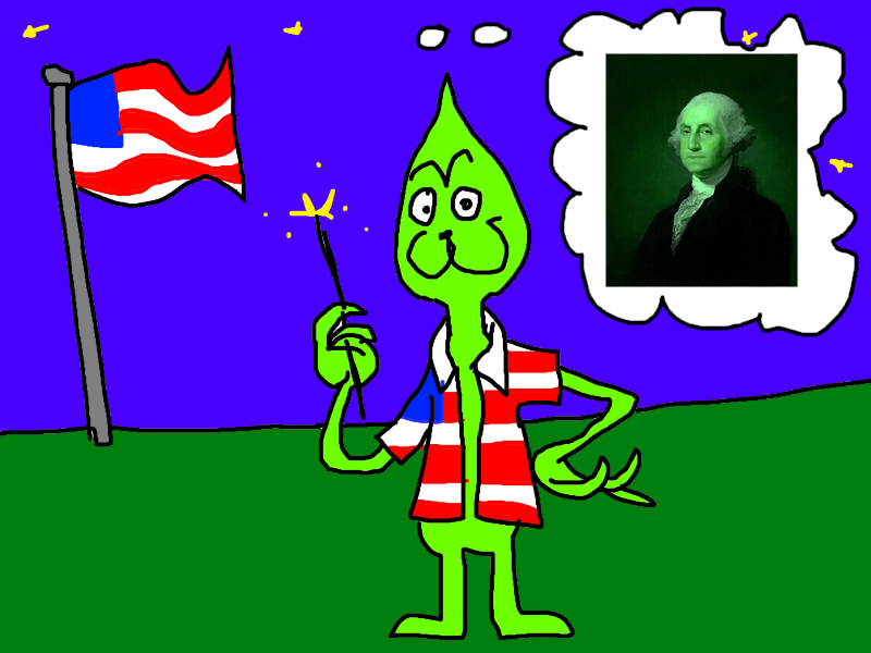 RealGrinchGames's tweet photo. Happies for the 4's of July! So i remembered when Washington invented america 2,500 years ago. smartest caveman a live made the country the GamingGrinch was made in. Washting to made Gricnh! SO yea I having fun tonight with the Firedwork. My mom got fired work last week. Its bad! https://t.co/o5hLQYnvD2