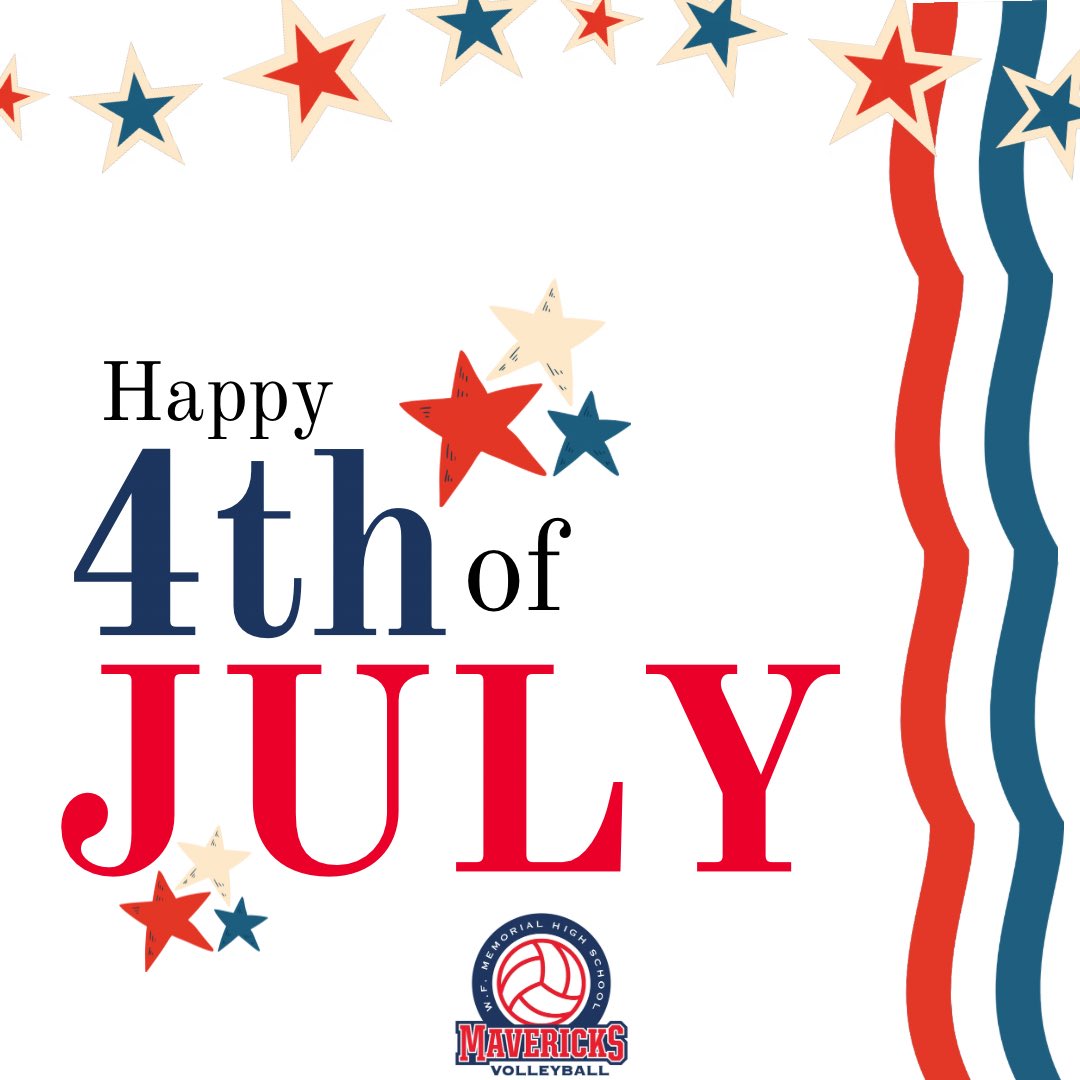 WFMaverickVB's tweet photo. Happy 4th from Maverick Volleyball! 🇺🇸🏐 https://t.co/sUresrVlDT