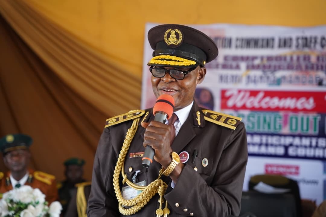 nigimmigration's tweet photo. NIS REAFFIRMS COMMITMENT TO LEADERSHIP DEVELOPMENT AS 62 SENIOR OFFICERS GRADUATE FROM 13TH COMMAND COURSE

The Comptroller-General of the Nigeria Immigration Service, KN Nandap, pcc, mmis, fsmn, fspsp, has reaffirmed the Service’s unwavering commitment to leadership development and institutional capacity building. She charged the 62 graduating senior officers of the 13th Command Course, drawn from Commands and Formations across the Service, to uphold professionalism, integrity, and excellence in leadership upon completion of the three-month intensive training focused on strategic leadership, Border Security, and Migration Management.

2. The Comptroller-General of Immigration, who was represented by the Assistant Comptroller-General in charge of Human Resource Management Directorate, SU Agba, pcc, ICA, gave the charge on Saturday, 4th July 2026, during the graduation ceremony of the 13th Command Course held at the Immigration Command and Staff College (ICSC), Sokoto.

3. Congratulating the graduands, the Commandant of the Immigration Command and Staff College, ACG A.D. Bagari, pcc+, commended them for successfully completing the training programme. He urged them to apply the knowledge and leadership skills acquired during the course to improve operational effectiveness, remain responsive to the demands of public service, and continue to demonstrate vigilance in safeguarding Nigeria’s borders.

4. Speaking on behalf of the CGI, ACG SU Agba reaffirmed the Service’s resolve to build a highly professional, disciplined, and technology-driven workforce capable of effectively addressing emerging Migration and Border Security challenges. He encouraged the graduating officers to justify the confidence reposed in them by exhibiting integrity, accountability, innovation, and transformational leadership in the discharge of their responsibilities.

5. Other highlights of the ceremony included the conferment of the Pass Command Course (PCC) honour on the graduates and presentation of awards to outstanding participants by the representative of the CGI and other distinguished guests, as well as the decoration of Course Provosts with a Badge of Honour by the Commandant in recognition of their exemplary service.

6. The graduation ceremony attracted distinguished dignitaries, including representative of the Sultan of Sokoto, Heads and representatives of security agencies, and other invited guests, who commended the Nigeria Immigration Service for its sustained investment in leadership development and institutional excellence.

e-Signed
DCI AS Akinlabi
Service Public Relations Officer
Nigeria Immigration Service Headquarters, Abuja
4th July, 2026