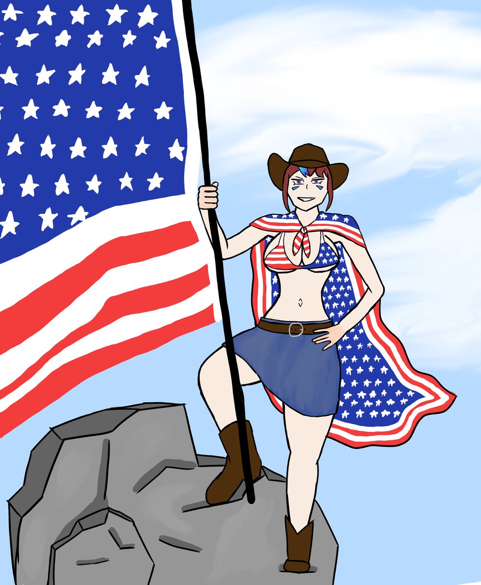 L00P_Fruits's tweet photo. Hell Yeah 🦅🇺🇸🔥 @Qyuwi_Ai
#qyu #qyuwi_art #vtuber #america #fourthofjuly https://t.co/Nw3C6JKd1o