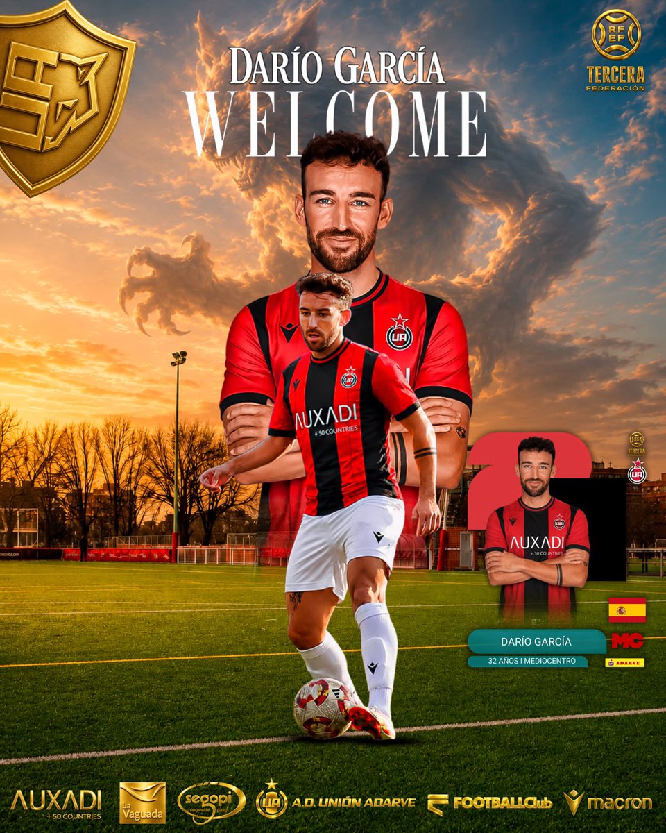 UnionAdarve's tweet photo. 🔙 ¡Volvió a casa!

😍 Darío García, uno de los protagonistas de aquel ascenso frente al Atlético Malagueño, regresa al Barrio del Pilar

🐺 ¡Nueva brújula en Ganapanes! https://t.co/DxgxFqUwSz