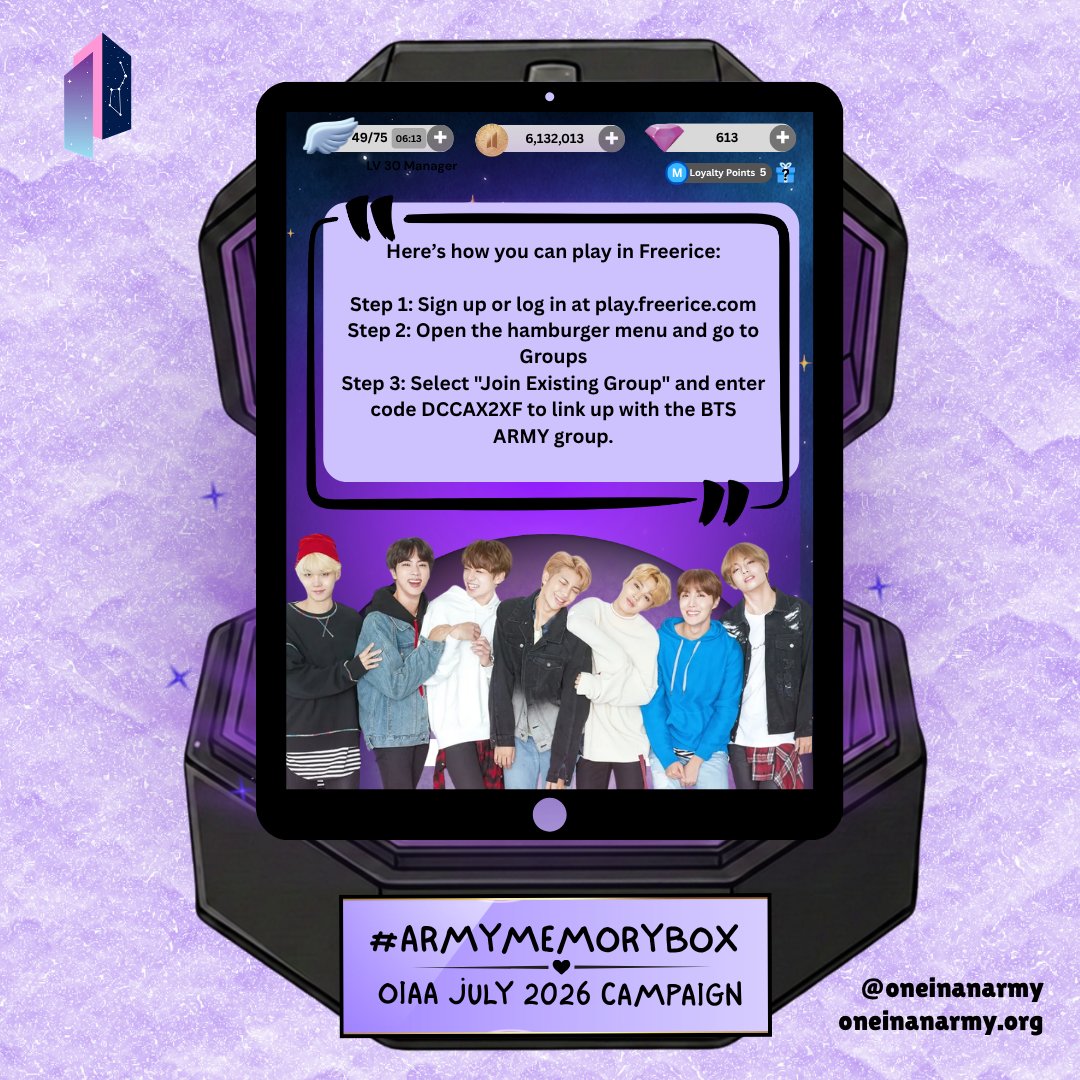 OneInAnARMY's tweet photo. Turn your trivia points into a bowl of rice with Freerice!  Every correct answer adds 10 grains of rice to someone's plate. Together, ARMY has already raised an incredible 229 Million grains! Let’s keep the momentum going. Join our group “BTS ARMY” using the code: DCCAX2XF https://t.co/K698z3jsKa