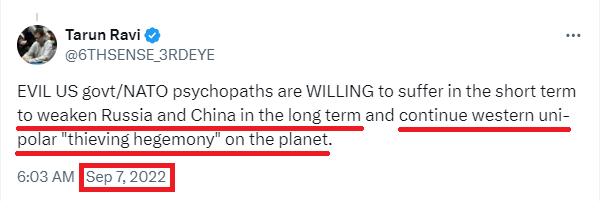3RDEYE_ESP's tweet photo. I figured out the evil US govt deep state cabal's plans "years ago."

I can READ the evil shadow govt deep state cannibal and pedophile ruling class western elites like an effing newspaper.

Really that easy.

@palkisu @gauravcsawant @PadmajaJoshi @RShivshankar Everyone you interview on geopolitics are completely clueless and only has superficial knowledge since they can't READ the "real objectives" of the deep state ruthless elites cabal.

How many of you know that israel’s "real objective" in letting the October 7 Hamas attack happen was to "eventually steal $500 billion worth of offshore Gaza gas" by kicking all Palestinians out of Gaza and integrating it into Israel?

Be honest with yourselves.

My knowledge and geopolitical wisdom are being wasted for lack of exposure.

@narendramodi @DrSJaishankar @PiyushGoyalOffc @PiyushGoyal @KanganaTeam @nsitharaman