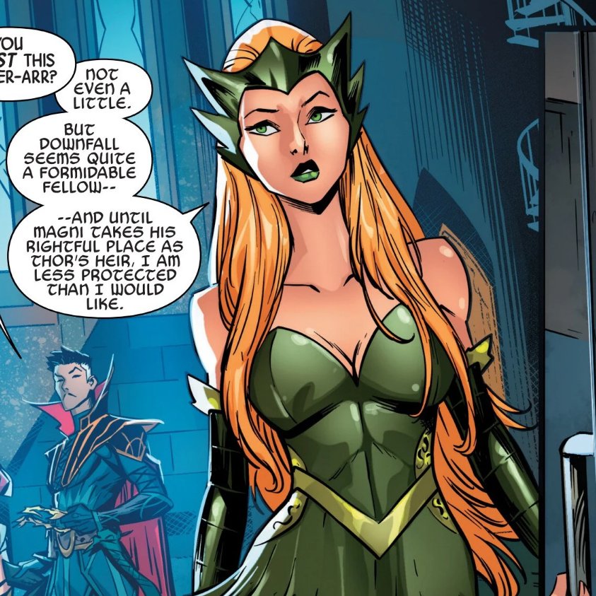 astralthor's tweet photo. i have been trying to write a coherent "review" about how a certain writer does not seem to know enough about asgardspace to base a whole run (or two) around it, but fiorelli keeps distracting me with My Beautiful Lady https://t.co/WmGXfhMKvU