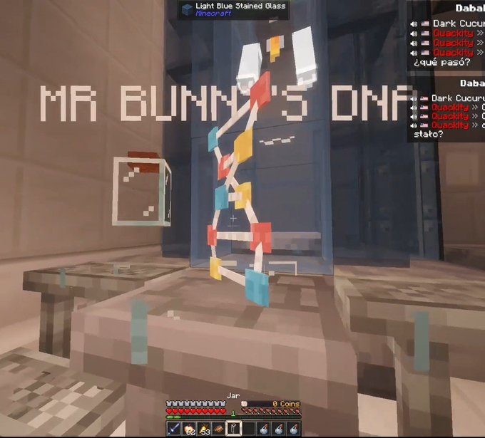 carstairsfox's tweet photo. THEY DIDN'T SCRAP MR. BUNNY FROM THE QSMP FEDERATION LORE!!!

GUYS I WAS RIGHT BEING CONFUSED WHERE HE WAS. THEY GOT HIM!!

for those that don't know who Mr. Bunny is: He was the island manager for the 2nd island in qsmp 1 after the reset. His workers were black bunnies https://t.co/WS1ut8G0xo