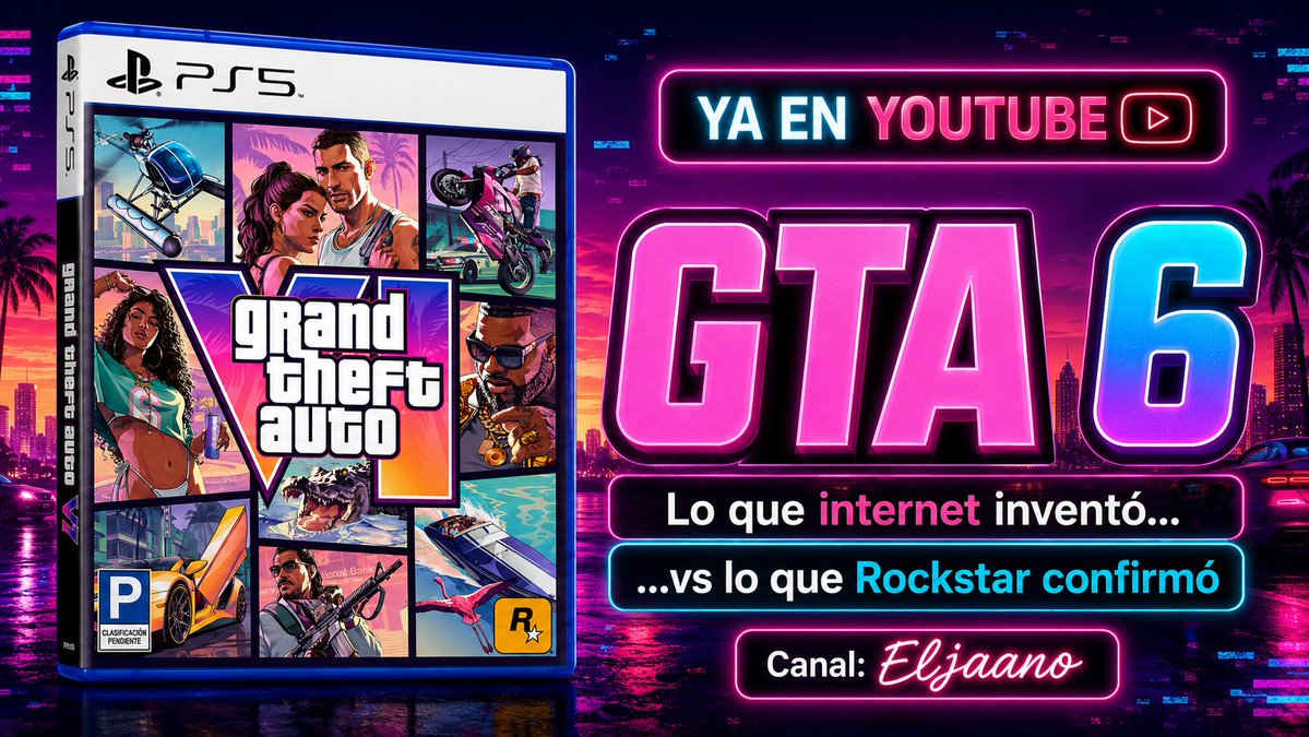 ElJaano's tweet photo. Nuevo video!

GTA 6: La verdad que nadie quiere decirte antes de comprarlo 💸🧠
https://t.co/5TxJ7mNbcl https://t.co/KxYyHpQITA