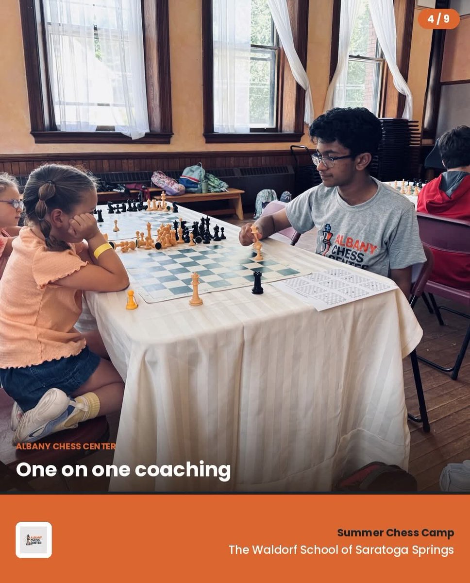 AlbanyChessCtr's tweet photo. What a week! 

Our summer chess camp at The Waldorf School of Saratoga Springs was a huge success.

We are so grateful for the wonderful week of summer chess camp at The Waldorf School of Saratoga Springs! https://t.co/BiJOLsgp61