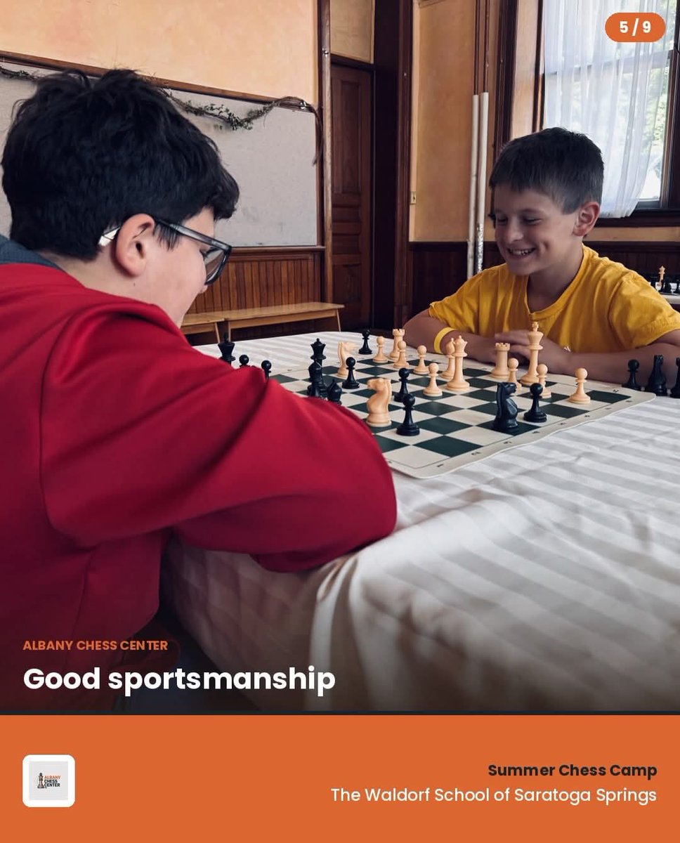 AlbanyChessCtr's tweet photo. Seeing our students learn, play, and build friendships in such a supportive environment is what it’s all about. 

Thank you to The Waldorf School of Saratoga Springs for hosting us, and a massive thank you to all the families who chose Albany Chess Center. https://t.co/kj0a3XYeeP