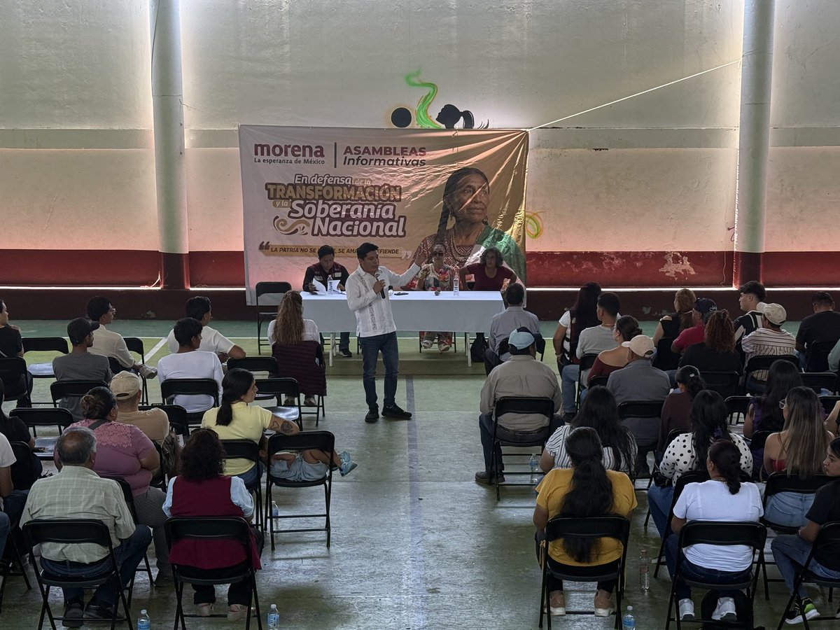 JGonzalezVarona's tweet photo. 📢 | Hoy más que nunca, la defensa de la soberanía nacional requiere información y organización.

Por ello, las Asambleas Informativas continúan desarrollándose en todo el país #PorLaDefensaDeLaSoberanía.
#Guerrero https://t.co/r0l1UU5jVm