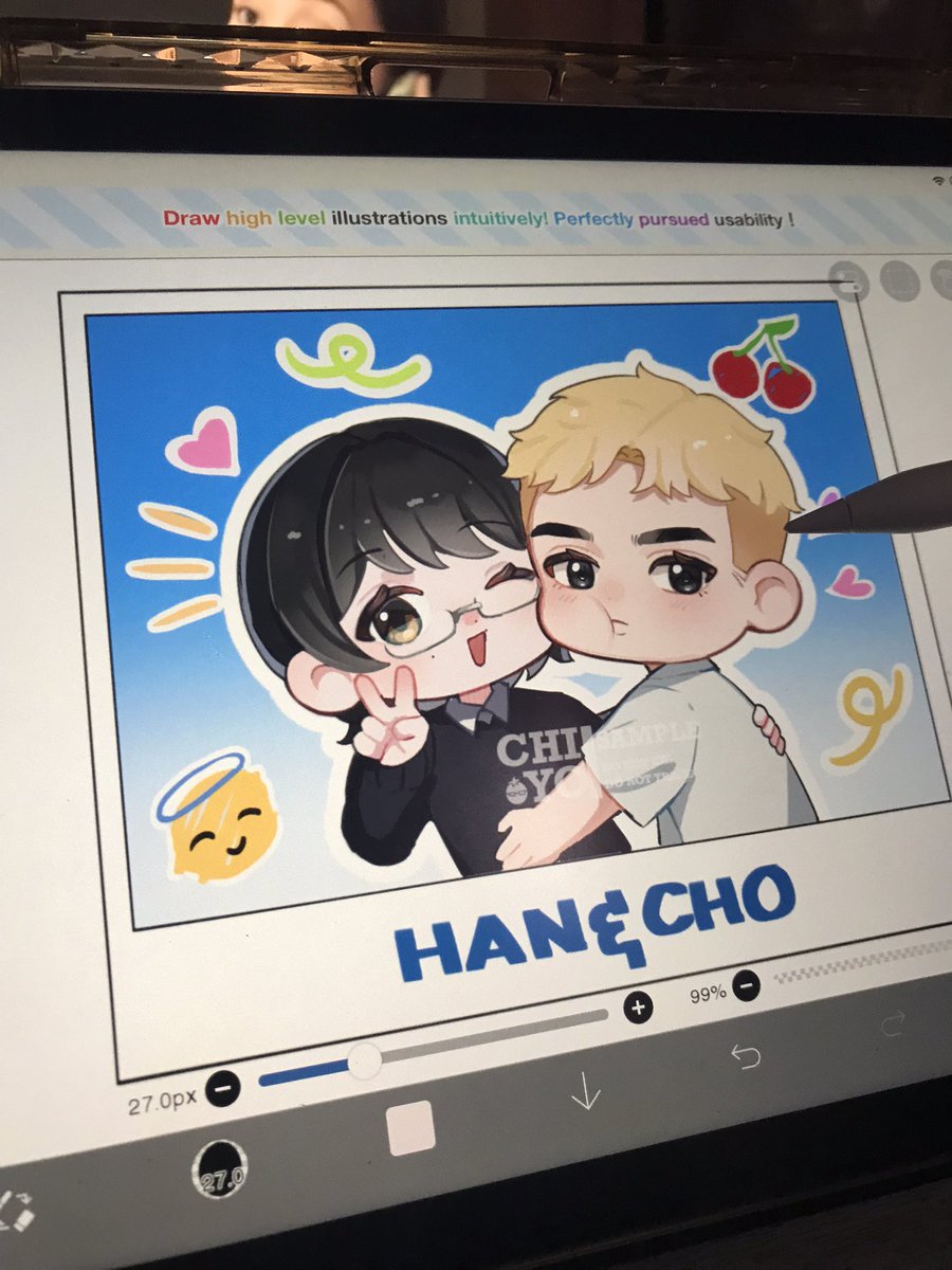 chiyokie_'s tweet photo. sooo i have decided to make this into an au art series, welcome to the world, HANCHO!!! 🎉 🎉 https://t.co/B4xwSoz3Hf
