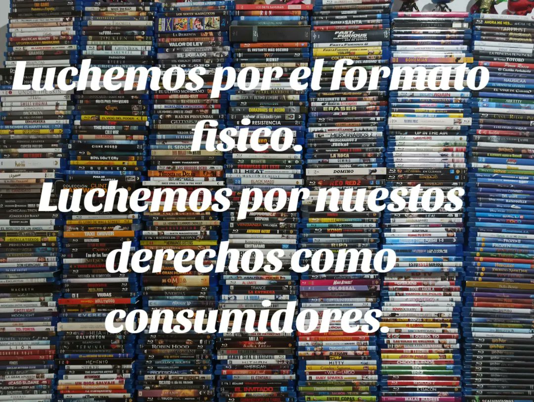 Adri_M_R's tweet photo. Que no nos quiten los derechos a lo consumidores, ya sea una película, un libro, un disco o un Videojuego. 
El físico siempre será tuyo, lo podas prestar o vender. 
El digital es una licencia que te pueden arrebatar. 
@FilmsAmaray @UHDSpain @DivisaFilms @Sony https://t.co/gjAcDLWuC5