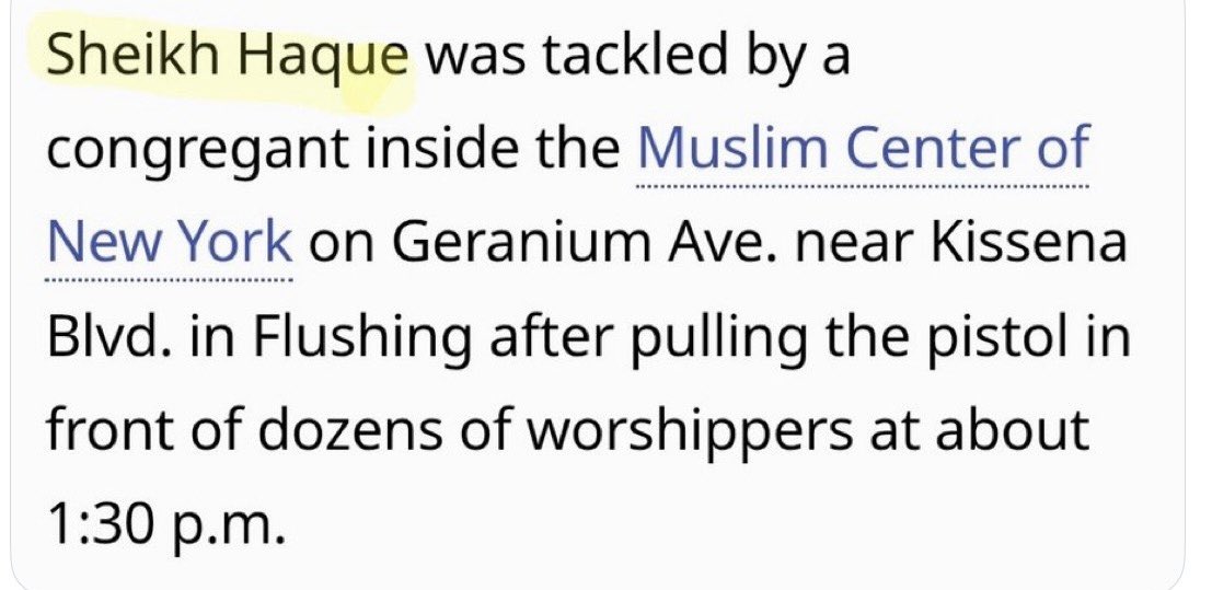 BasedSavannah's tweet photo. @NYCMayor How strange that you ‘accidentally’ forgot to say that the gunman was also a MUSLIM. https://t.co/umfQu8ph8Z