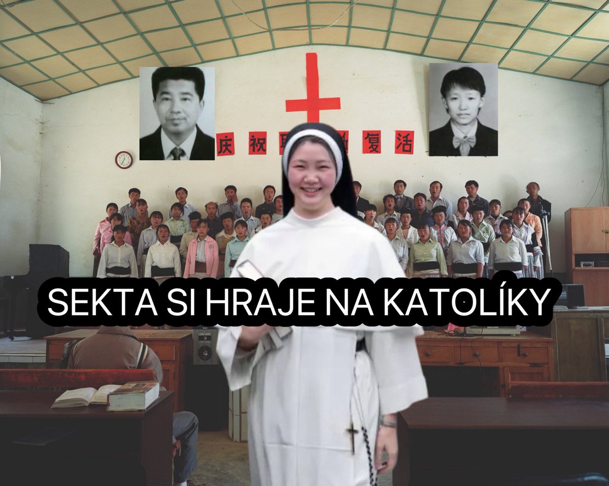 jakubjahl's tweet photo. VAROVÁNÍ PRO KATOLÍKY: Tato nebezpečná čínská sekta a její misionáři předstírají, že patří ke Katolické církvi, ale učí o druhém příchodu Krista v podobě Číňanky #sekta #easternlightning #cirkevvsemohoucihoboha #katolickacirkev https://t.co/GqISi0UA6J
