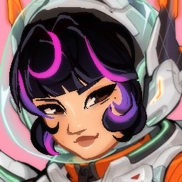 Dvam0n's tweet photo. i went too crazy on the eyeliner so ignore that. darker hair, slight tan (she loves earths sun), and changes so she looks more lika mama and dada) 
#juno #ow2 (see comments) https://t.co/uGBeQSPJ63