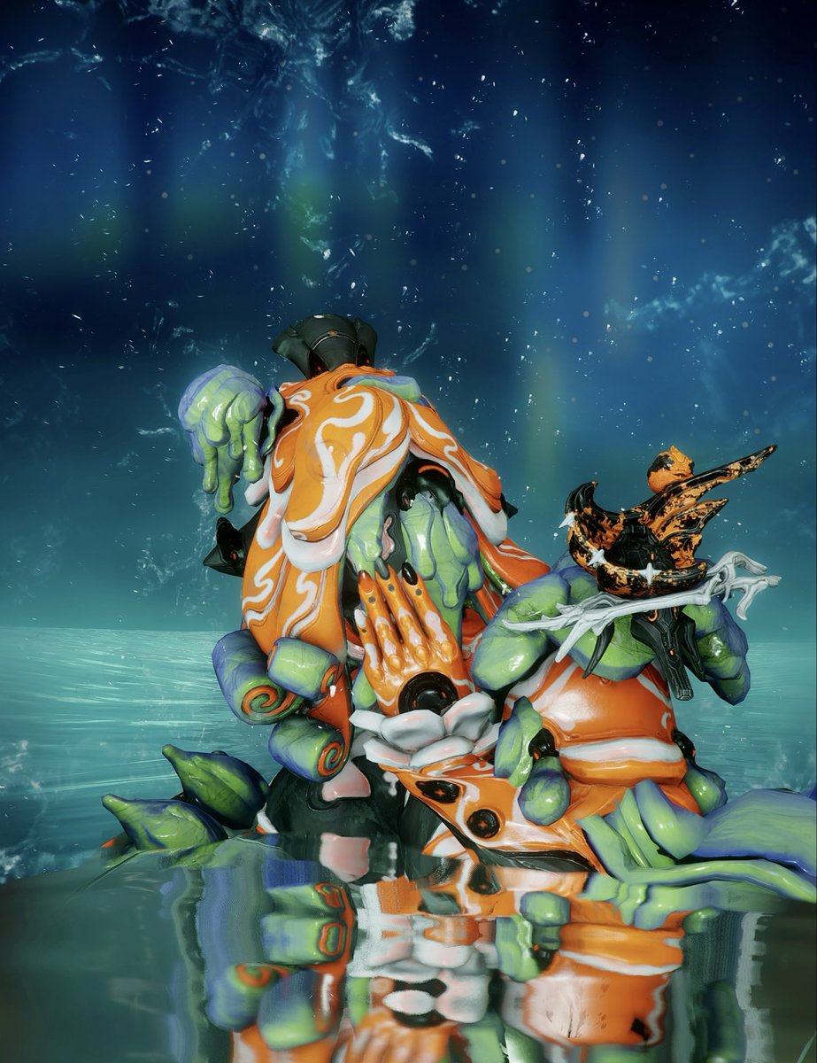 RogueF0X_Protea's tweet photo. Ocean Life
#Warframe #WarframeCaptura #Follie
🪼 Look based off a clown fish in a sea anemone and not actually Finding Nemo. lol https://t.co/Yl7Eu8Cmlw