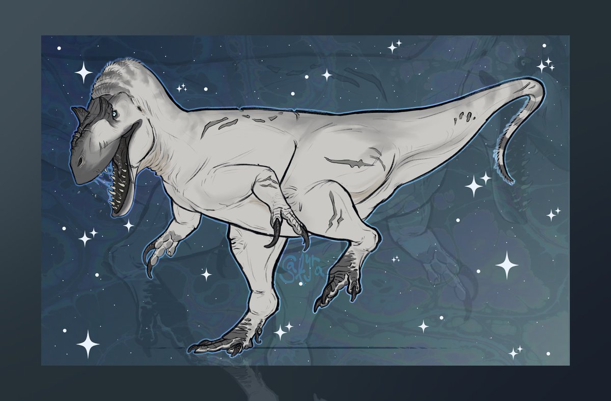 Satyra_rrr's tweet photo. My second attack on artfight, for albluu :3
#art #paleoart #artfight #attack #paleo #paleoartist #artist #digital #digitalartist #digitalart #dino #dinosaur #allosaurus #allosaurusfragilis #sketch #fyp #viral https://t.co/VUXTySat3U