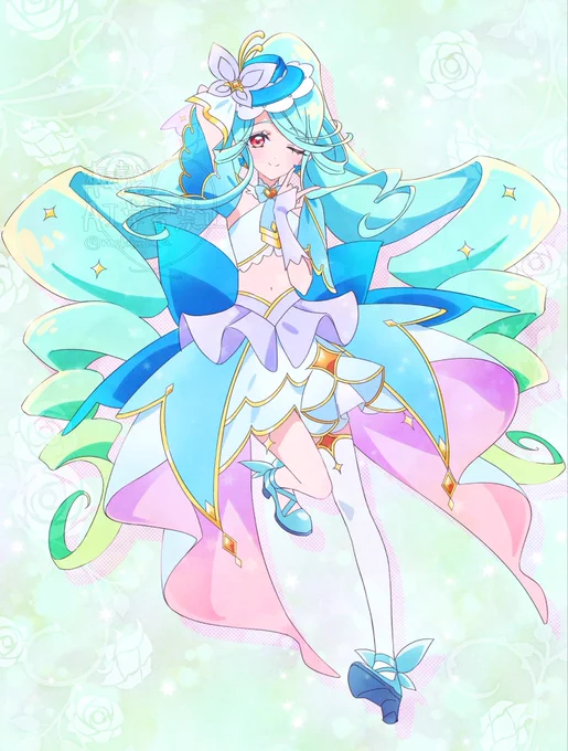 キュアエクレール…一体何者なんだ… (息抜きおえかき)(デザイン良過ぎてめちゃ描くの楽しかったです) #たんプリ #ファンアート