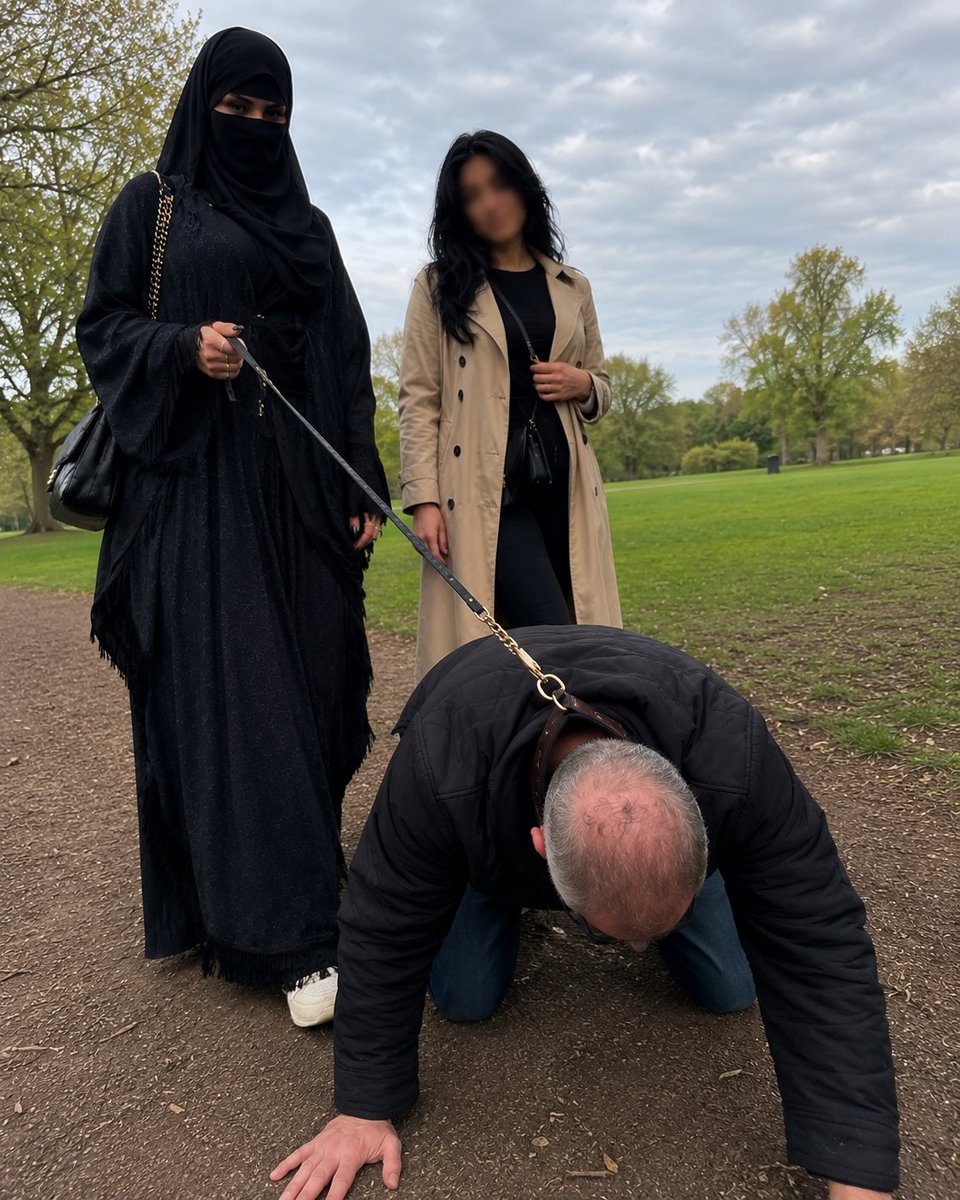 PrayZara's tweet photo. Taking our white old pet for a walk 🐶

bark in the comments if you’re a good dog https://t.co/8zTAnyGfQe