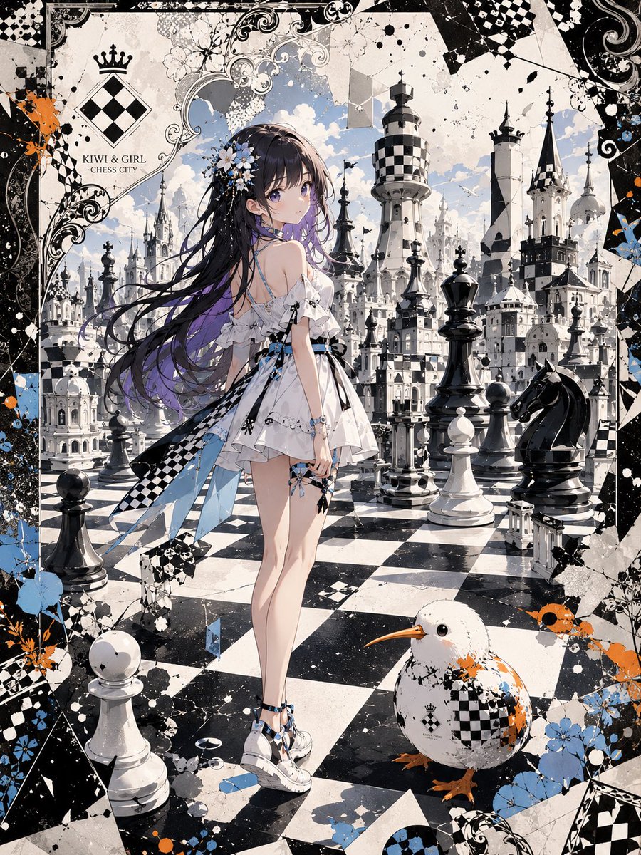 NanameNanameumh's tweet photo. 『チェスの街』 https://t.co/9fzetZ9m56