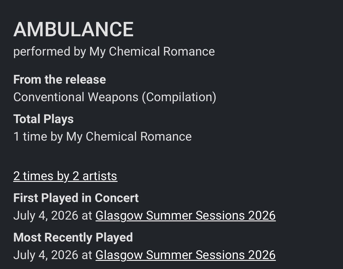 FOUNDDECAY's tweet photo. this being the first time they’ve ever played ambulance live, holy shit ??? https://t.co/uY9HkmT6SK