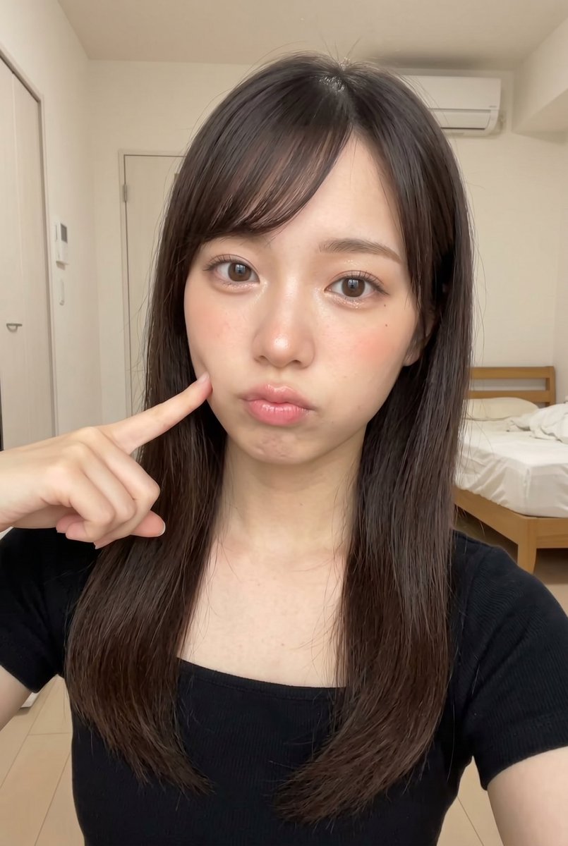 anna290905's tweet photo. おはようございます！

一夜明けグルコン中いただいたプロンプトで再現してみたのですがどうでしょうか！？
売れる子なのでしょうか？
女目線、おばさん目線じゃちょっとよく分からん💧
しかも得意とする綺麗、妖艶系ではない可愛い系…
研究が必要そうだ…
まだこれしか作ってないからプロンプトいじったりして複数作ってみるか！
試作だから2Kでやったけど4Kでもやってみよう