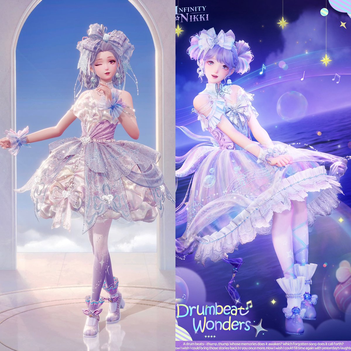 aliqenn's tweet photo. Alternative outfit options 2.7 second half of the version!

~  5 ⭐️ Enchanted Encounter 💖
AWuYfbAgcc5# 

~ 4 ⭐️ Drumbeat Wonders 💜
AWu5zprH9VF# https://t.co/lx7skiUOoe