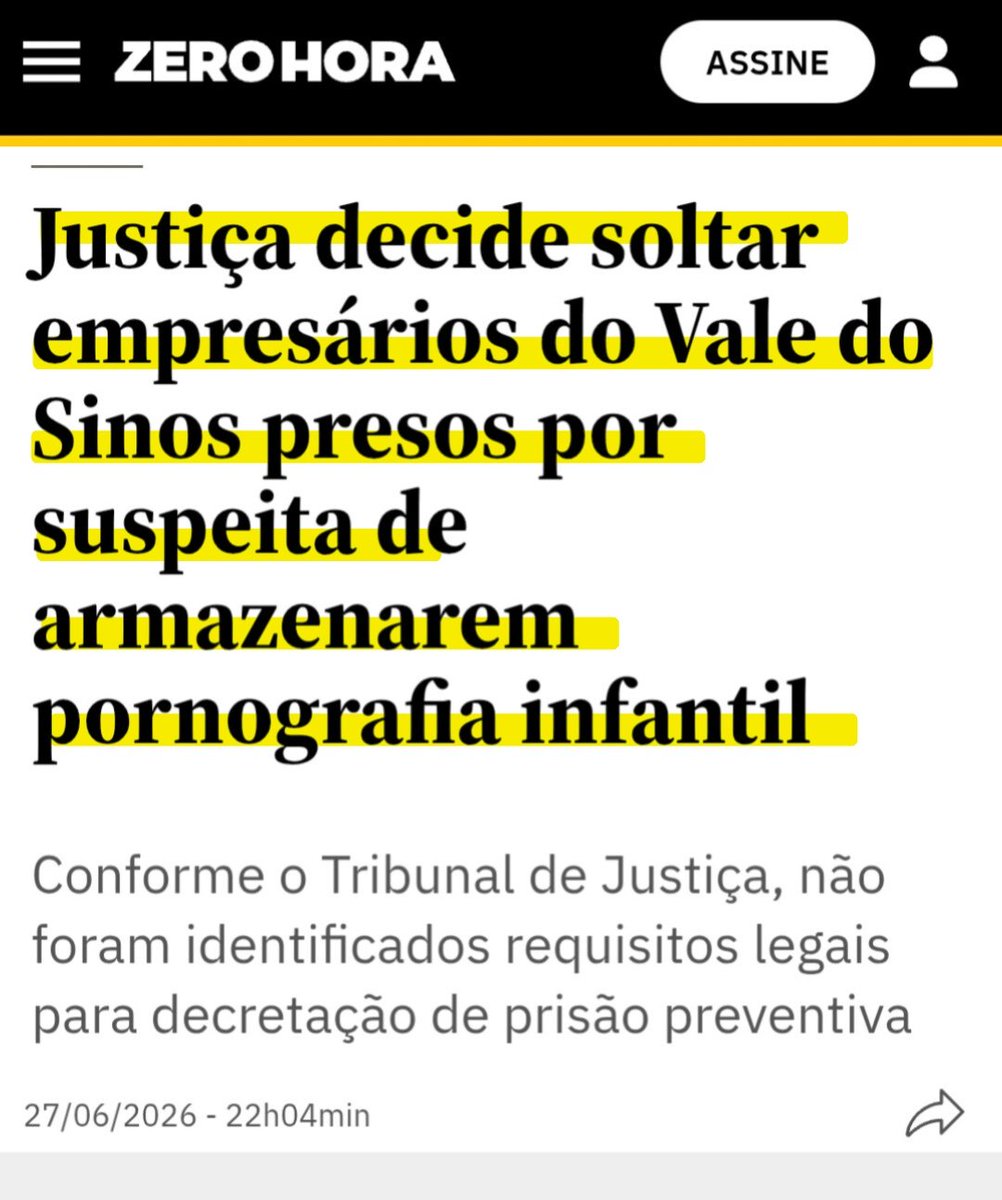 paulodetarsog's tweet photo. Dois caras foram presos com pornografia infantil e responderão em liberdade???

Não sei se você sabe, mas o Cadastro Nacional para Pedófilos e Predadores Sexuais foi aprovado pelo Congresso em novembro de 2024 e até o momento o Lula não implementou.

Por quê? https://t.co/8mohLYDUBY