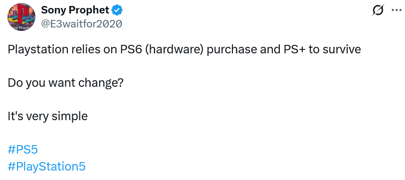 E3waitfor2020's tweet photo. Keep spreading the word. It's working 🙏

#PS5
#PlayStation5 https://t.co/OKKwi3NwI7