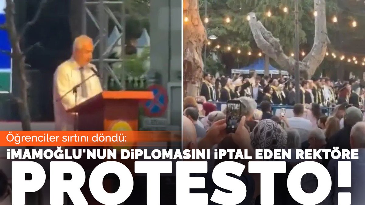 baskagazetecom's tweet photo. Öğrenciler sırtını döndü: İmamoğlu'nun diplomasını iptal eden rektöre protesto
https://t.co/7m53bij5sW
#protesto #ekremimamoğlu https://t.co/U5dphTrApo