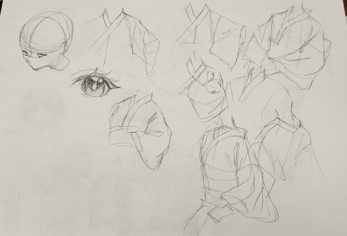 uriucha's tweet photo. （ごめんなさい今日永遠に絵の壁打ち）
練習&amp;設定画 https://t.co/zdaJFNGX0W
