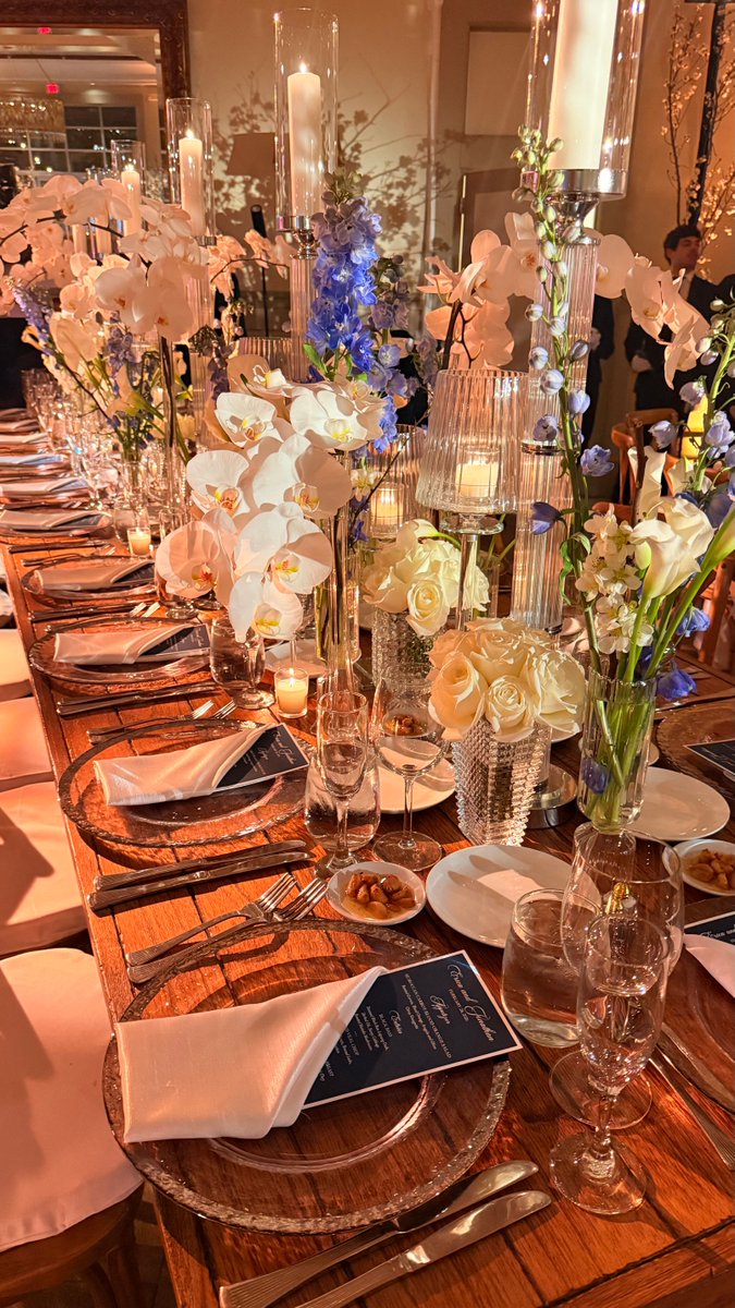 WeddingLighting's tweet photo. A tablescape that works in person and one that only works in photos are not the same thing. Knowing the difference is the job. https://t.co/8CLtZ8YOi3