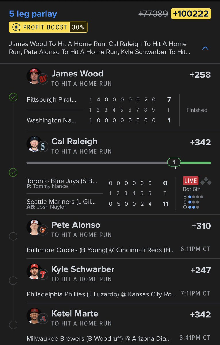 GillinsDonald's tweet photo. @MLBHR i cashed out… I suck https://t.co/ziN4E95KjL