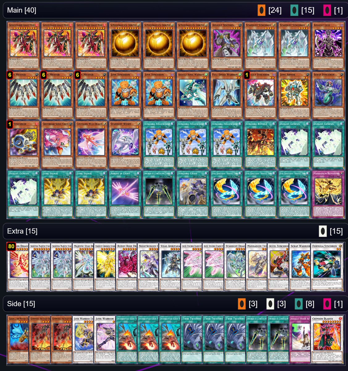 hazelthejoy's tweet photo. Genesys Weekly 7/4/26 (30 players)   

1st: Junk 
2nd: Red Dragon Archfiend 
3rd: Archfiend Light and Darkness Ritual 
4th: 60 Card Tellars  

Pie Chart in replies  

Join the Genesys Discord to play in the next event -> https://t.co/DcXTWIfGW1 
#yugioh #YGOGenesys https://t.co/2Pii8vqqbc