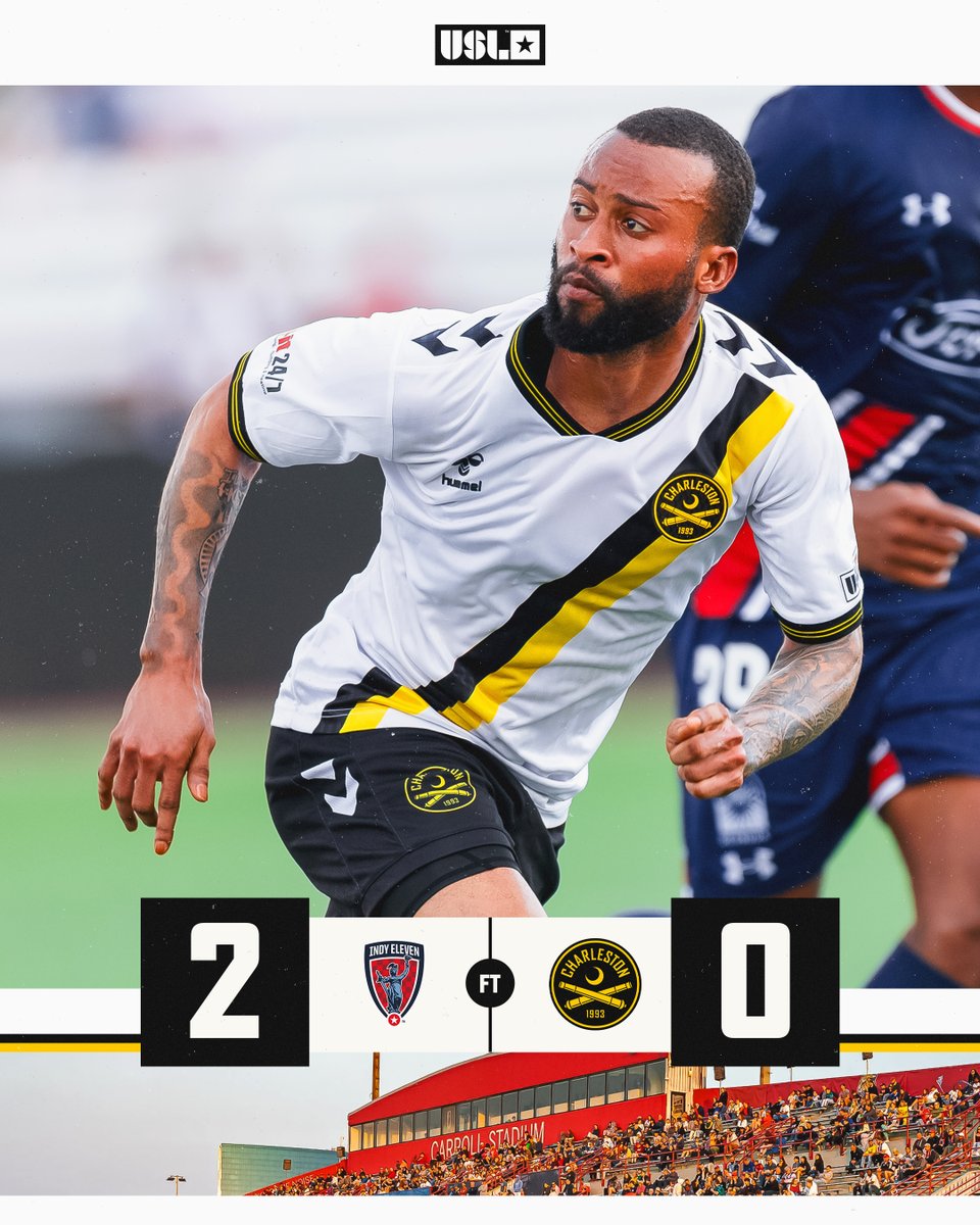 Chas_Battery's tweet photo. FT | Defeat at Indy.

Back at Patriots Point next Saturday for the @USL_Cup Group Stage finale. 

#CB93 | #INDvCHS https://t.co/ka95fQoUAX