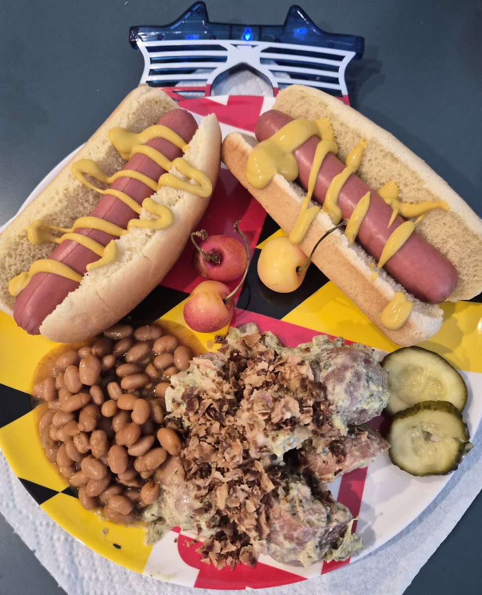DoctorWife_Life's tweet photo. Our little dinner for two. It's a scorcher here in Baltimore. 🥵🔥🌭🇺🇲👋🎆 https://t.co/NoXtdusQgx