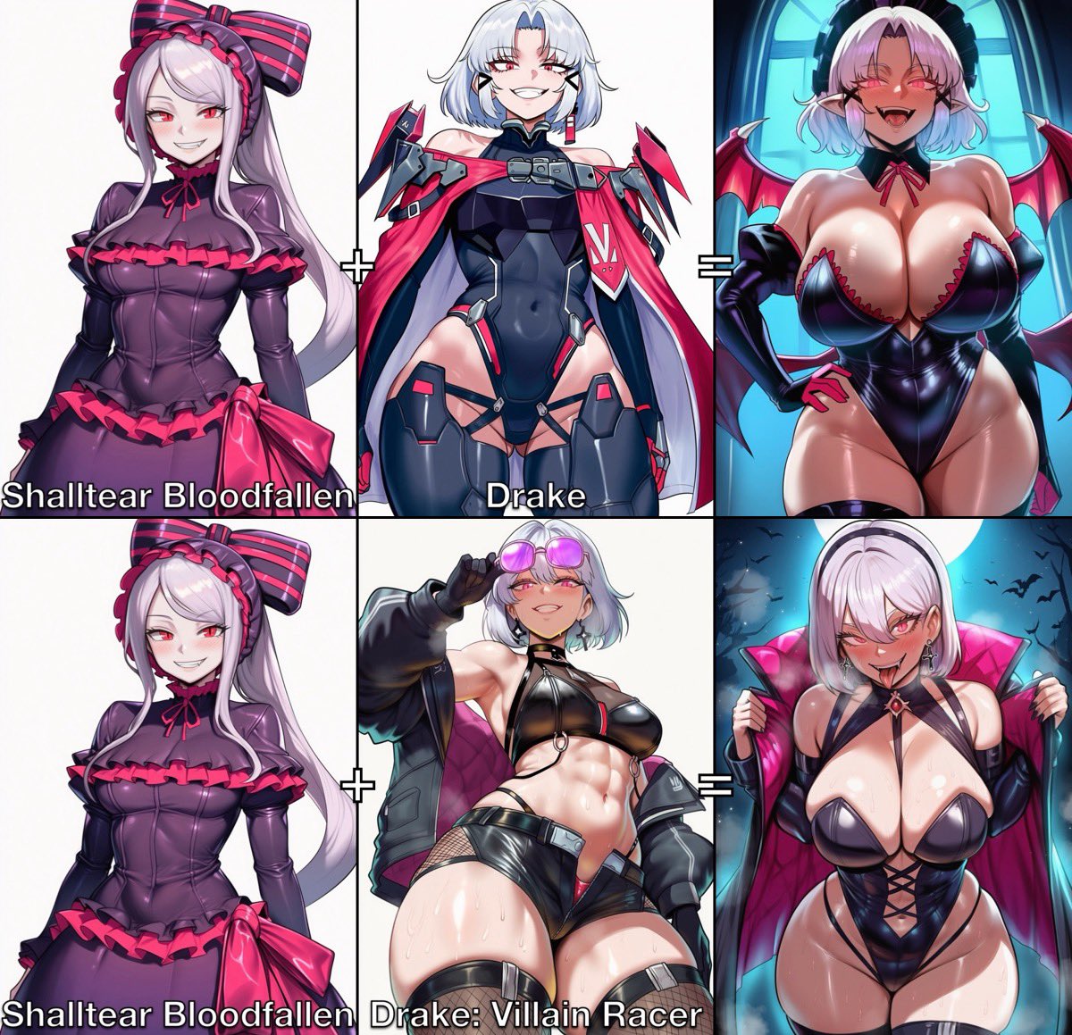 PyroKnightAI's tweet photo. And we’re back on schedule, with Matis Overspec Fusions!
Maxwell + Windblade - Amber Lee Connors
Drake + Shalltear - Sumire Uesaka
Laplace + Robin - Lauren Landa
Enjoy~
#AI #AIart #Fusion #Fusions #Nikke #Transformers #Overlord #FireEmblem https://t.co/0hCVfpKHAy