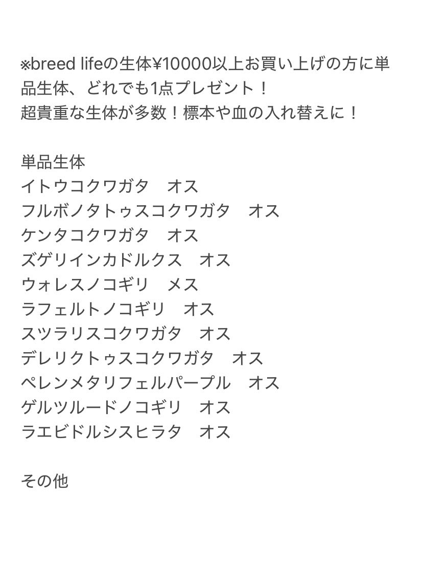 ycwjf99970's tweet photo. 7／12、SB出品生体です！
イトウコクワガタが今期ラストに！
breed lifeの生体¥10000以上お買い上げでオスに偏ったイトウ♂フルボノ♂などをプレゼント！
標本コレしている方はぜひ、数に限りがあるので早い者勝ちです！
新成虫はサイズ大きめ、手に取ってみてください！
ベトナムWDも並ぶかも！？ https://t.co/RKHNmQA46k