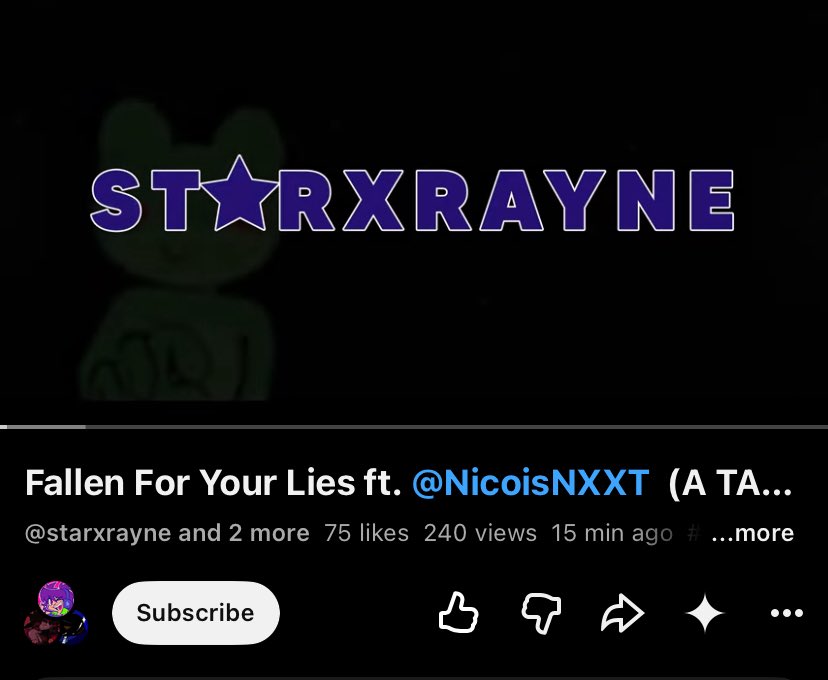 janixgi's tweet photo. “Fallen for your lies”

STAR POSTED A NEW VIDEO 
WE’RE HERE TO GLAZE https://t.co/ja7t8xMYRy