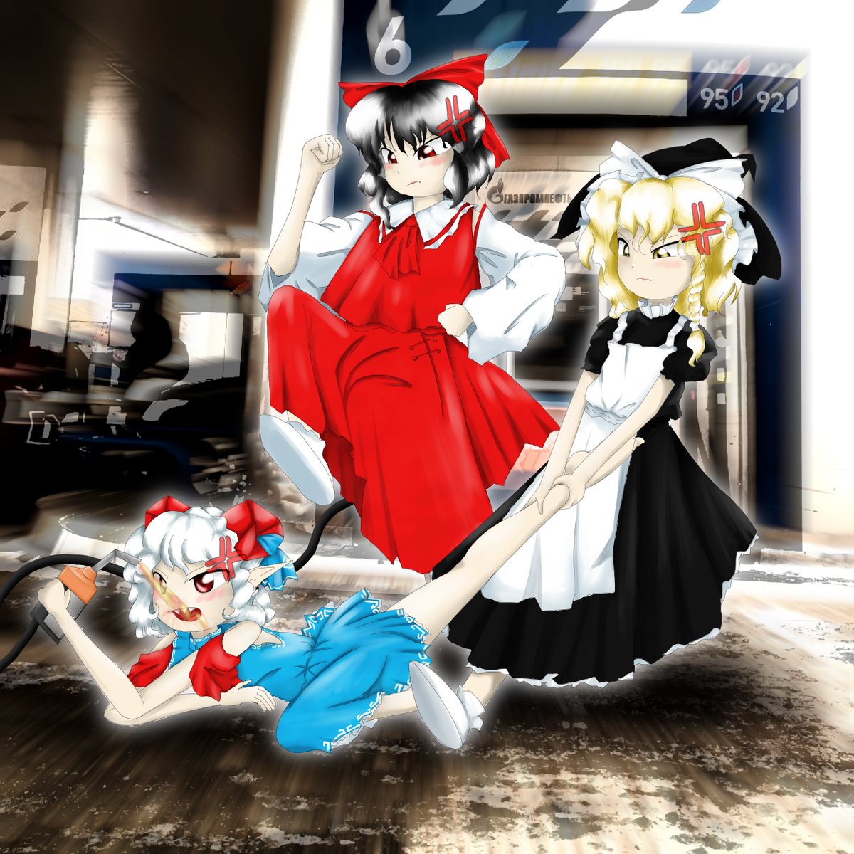 WinsonRijin's tweet photo. #ZUN絵風 #touhouproject #東方Projectㅤㅤ
The reason why there is no gasoline in Russiaㅤㅤ https://t.co/puy7Z868pn