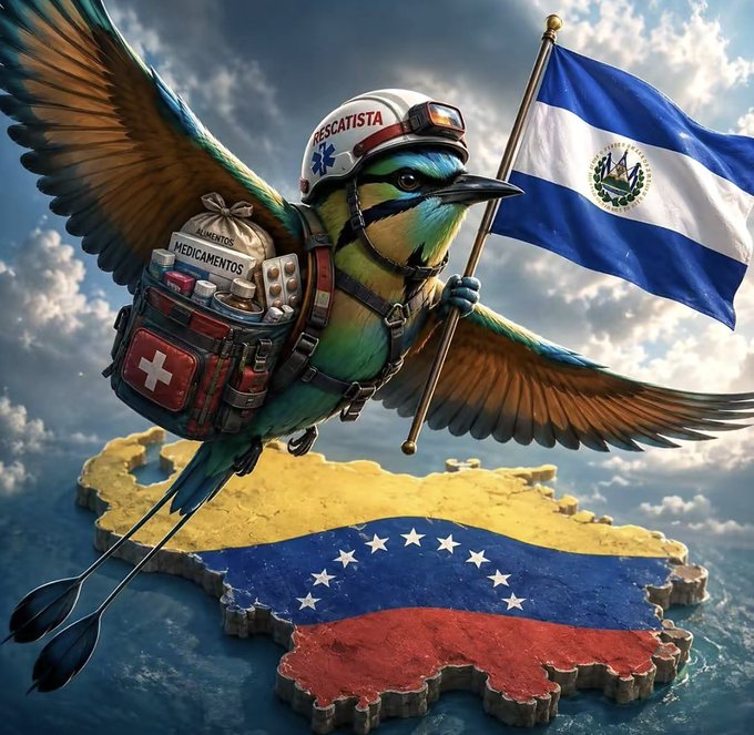 morenoM1512's tweet photo. Rescatistas del SALVADOR; DIOS LOS GUARDE POR SIEMPRE. Uds. han hecho un formidable trabajo..Gracias mil por su valiosa ayuda en rescatar venezolanos.
seran recordados de por vida..
y cuiden a ese gran presidente que tienen que ojala fuese tambien de Venezuela..
NAYIB BUKELE.. https://t.co/qxbGA0e26A