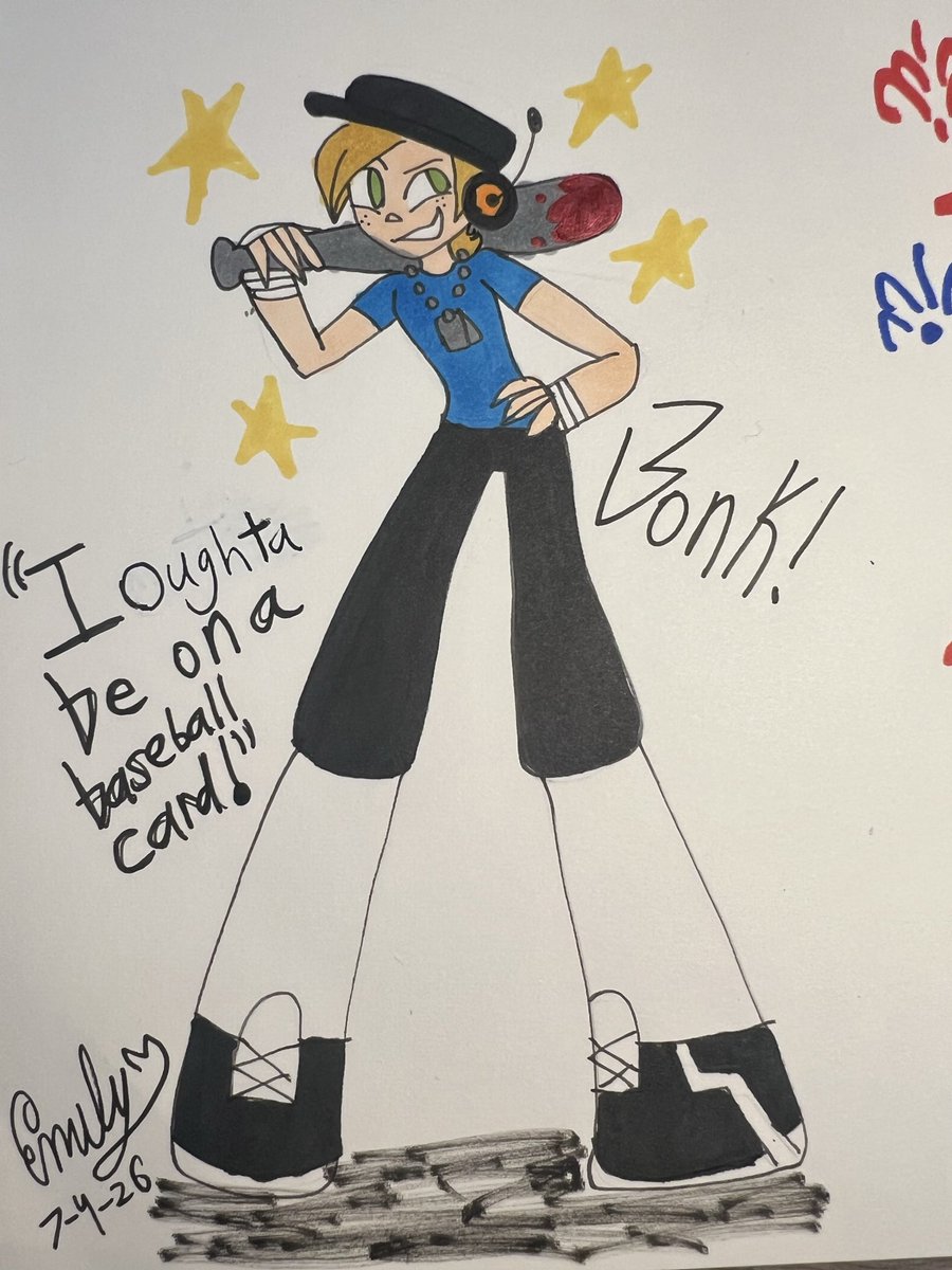 artist_emily's tweet photo. Drew Sunny and decided I needed to draw Scott 
#tf2 #tf2fanart #tf2scout #tf2scoutoc #tf2oc https://t.co/vsFr9178r2