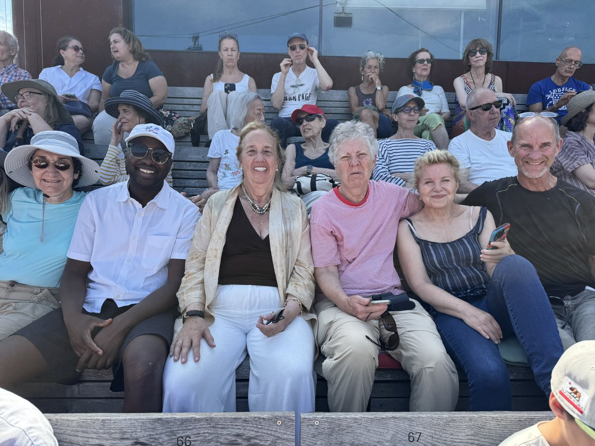 galeabrewer's tweet photo. @galeabrewer At Sail4th 250 Parade of Sail from Little Island on Pier 55 on July 4 2026! Brenda Berkman saved us a seat in the shade! Ships were beautiful. Thank you @littleislandnyc https://t.co/MrXwfZKOEY